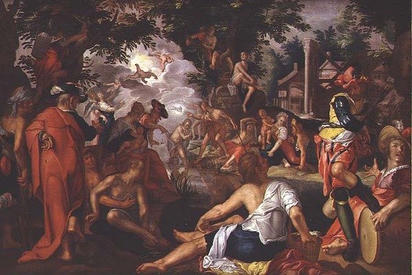 O Batismo de Cristo de Joachim Anthonisz Uytewael