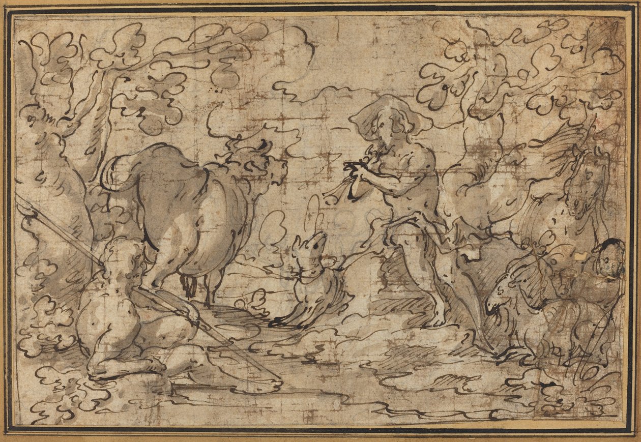 Mercúrio e Argus de Joachim Anthonisz Wtewael
