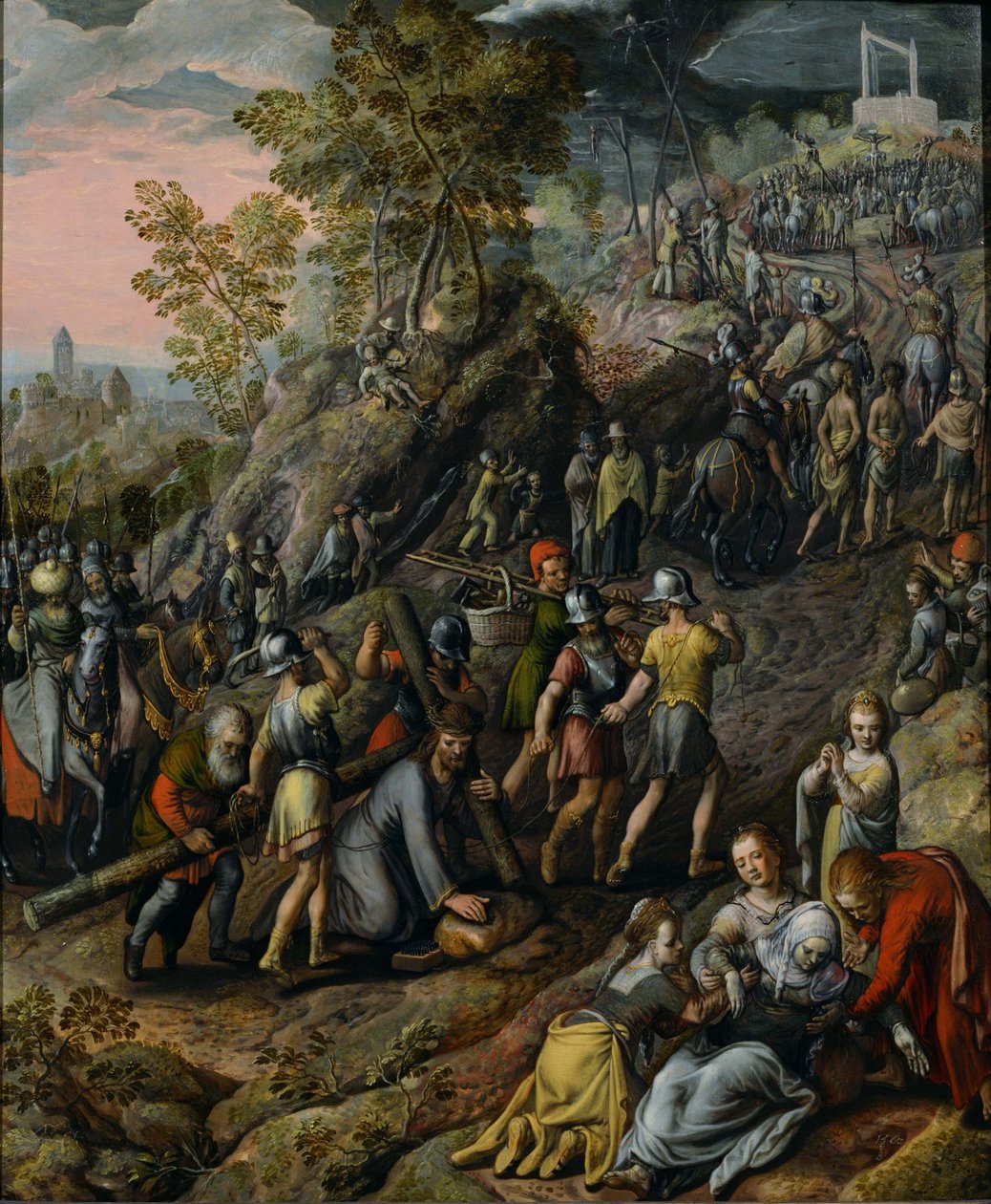 Cristo carregando a cruz, 1562 de Joachim Beuckelaer