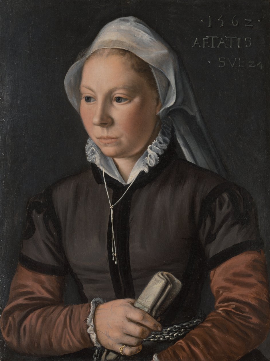 Retrato de uma jovem mulher de Joachim Beuckelaer