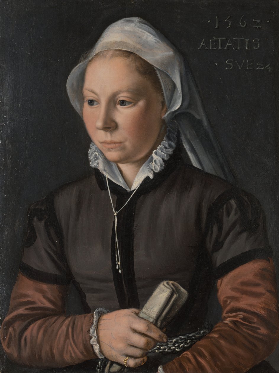 Retrato de uma Jovem Mulher, 1562. de Joachim Beuckelaer
