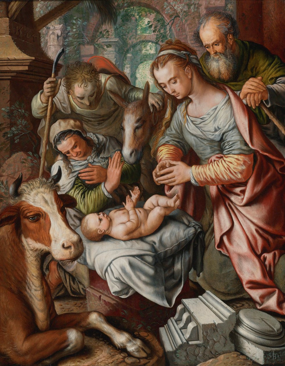 A adoração dos pastores de Joachim Beuckelaer