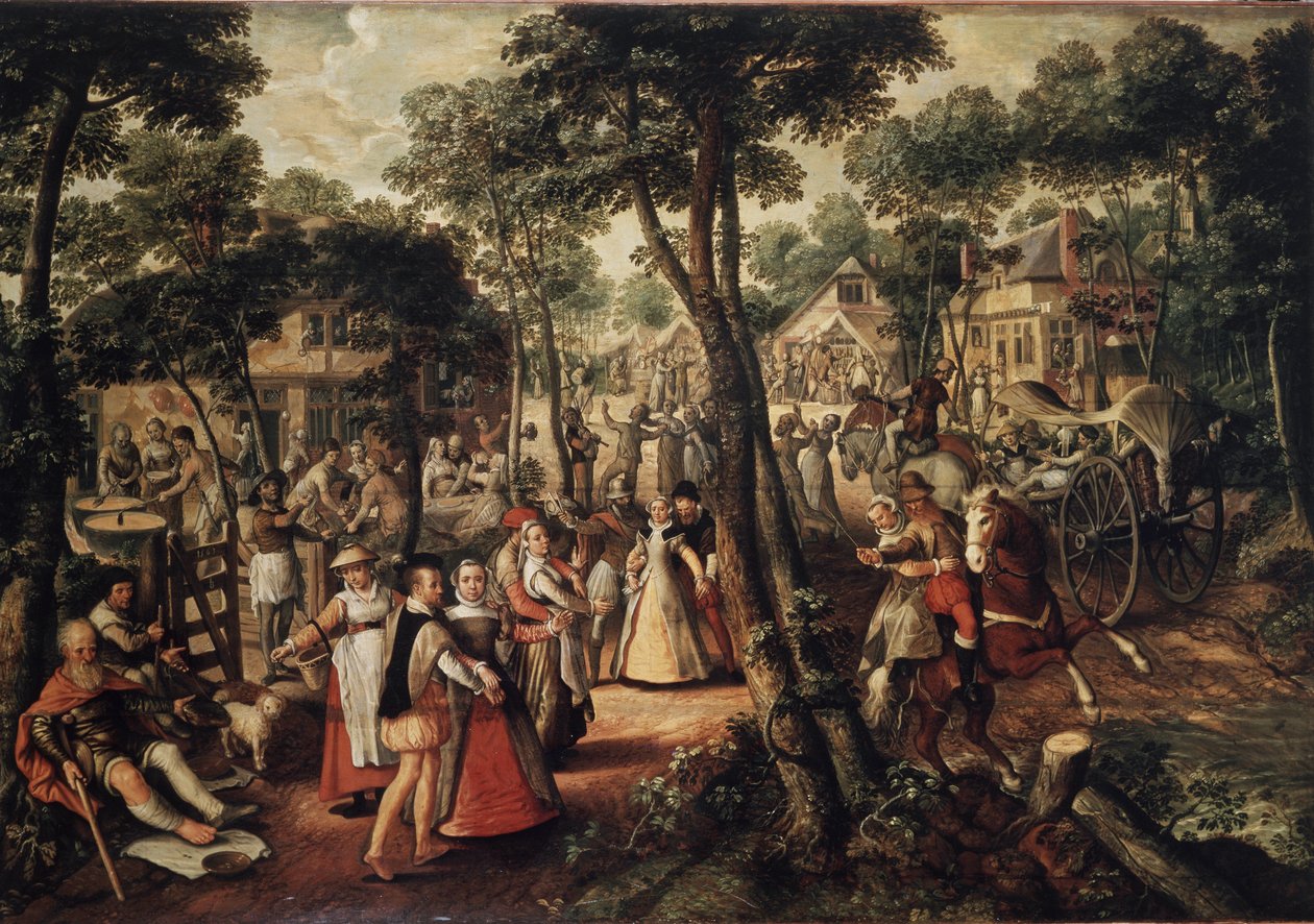 Festa no campo de Joachim Beuckelaer or Bueckelaer