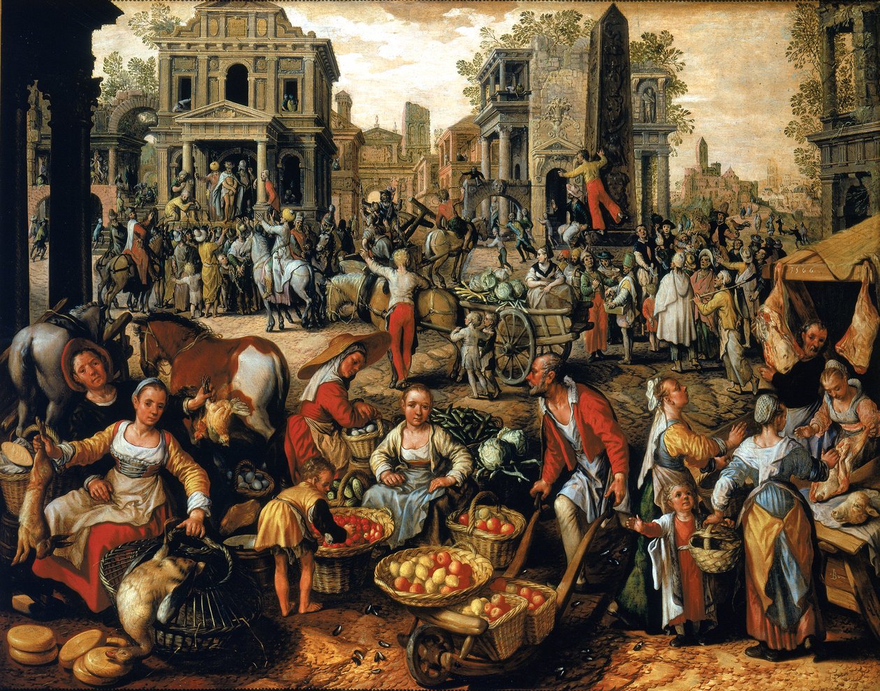 Aqui mercado com uma de Joachim Beuckelaer