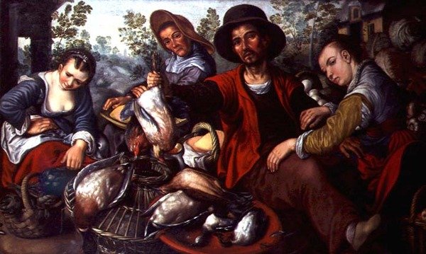 The Game Stall (óleo sobre tela) de Joachim Beuckelaer