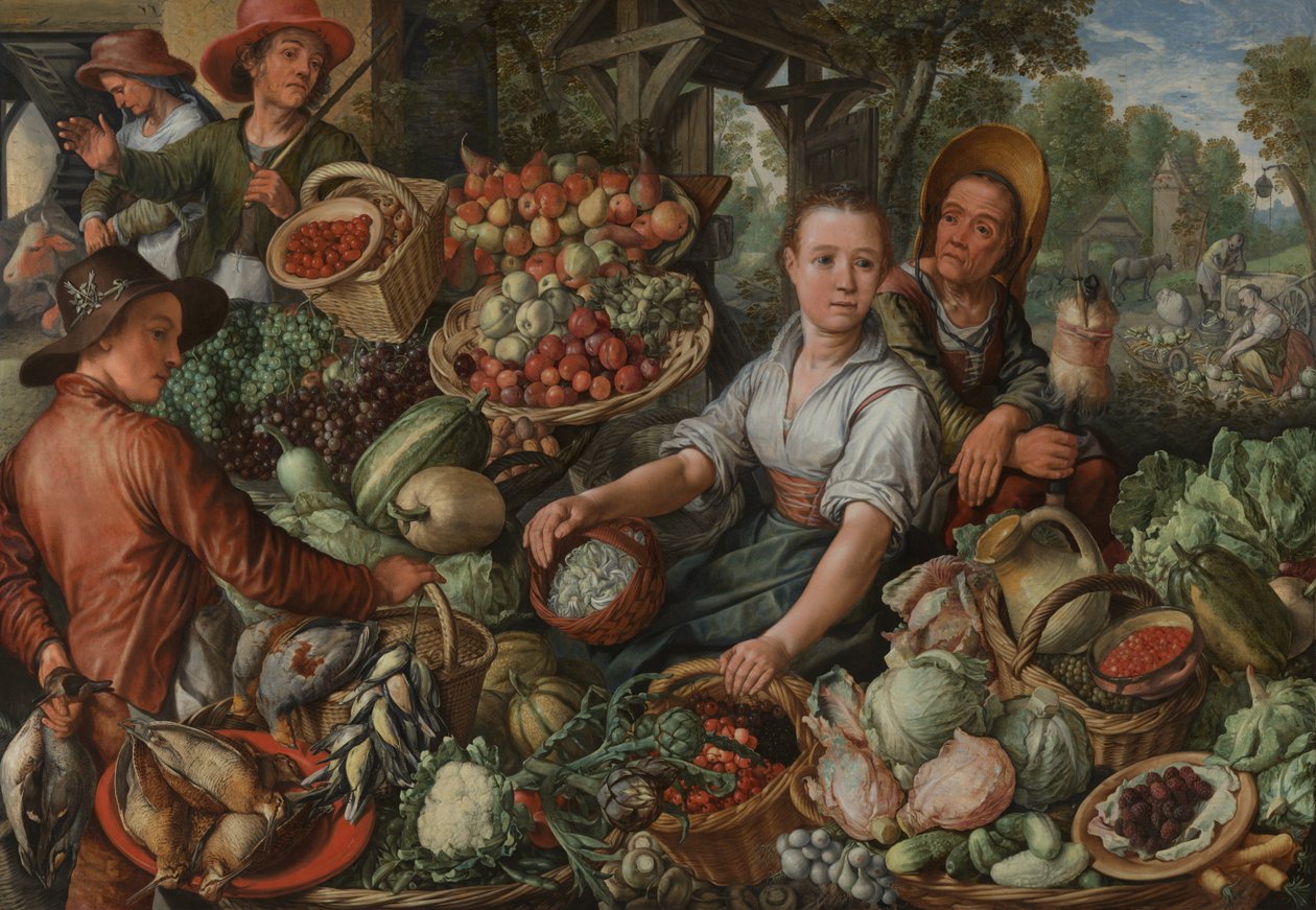 Mercado de legumes de Joachim Beuckelaer or Bueckelaer