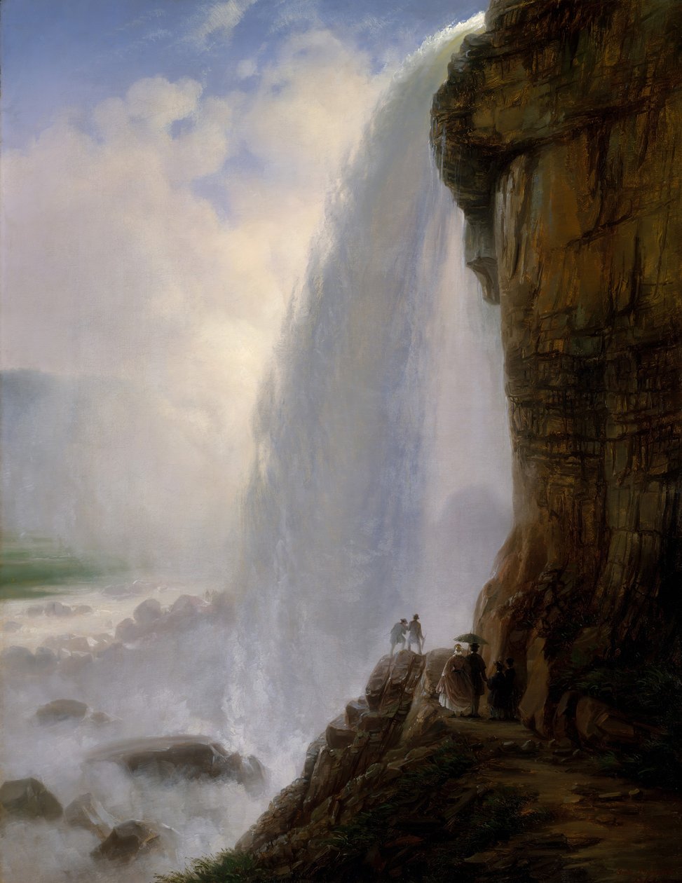 Debaixo das Cataratas do Niágara, 1862. de Joachim Ferdinand Richardt
