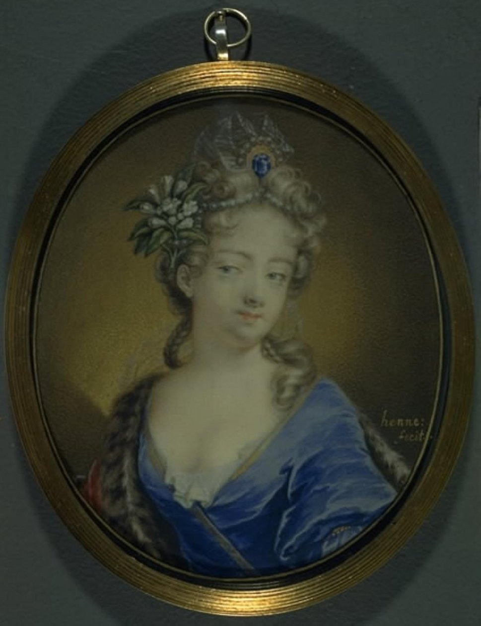Retrato da Condessa Märta Creutz, née Banér de Joachim Henne