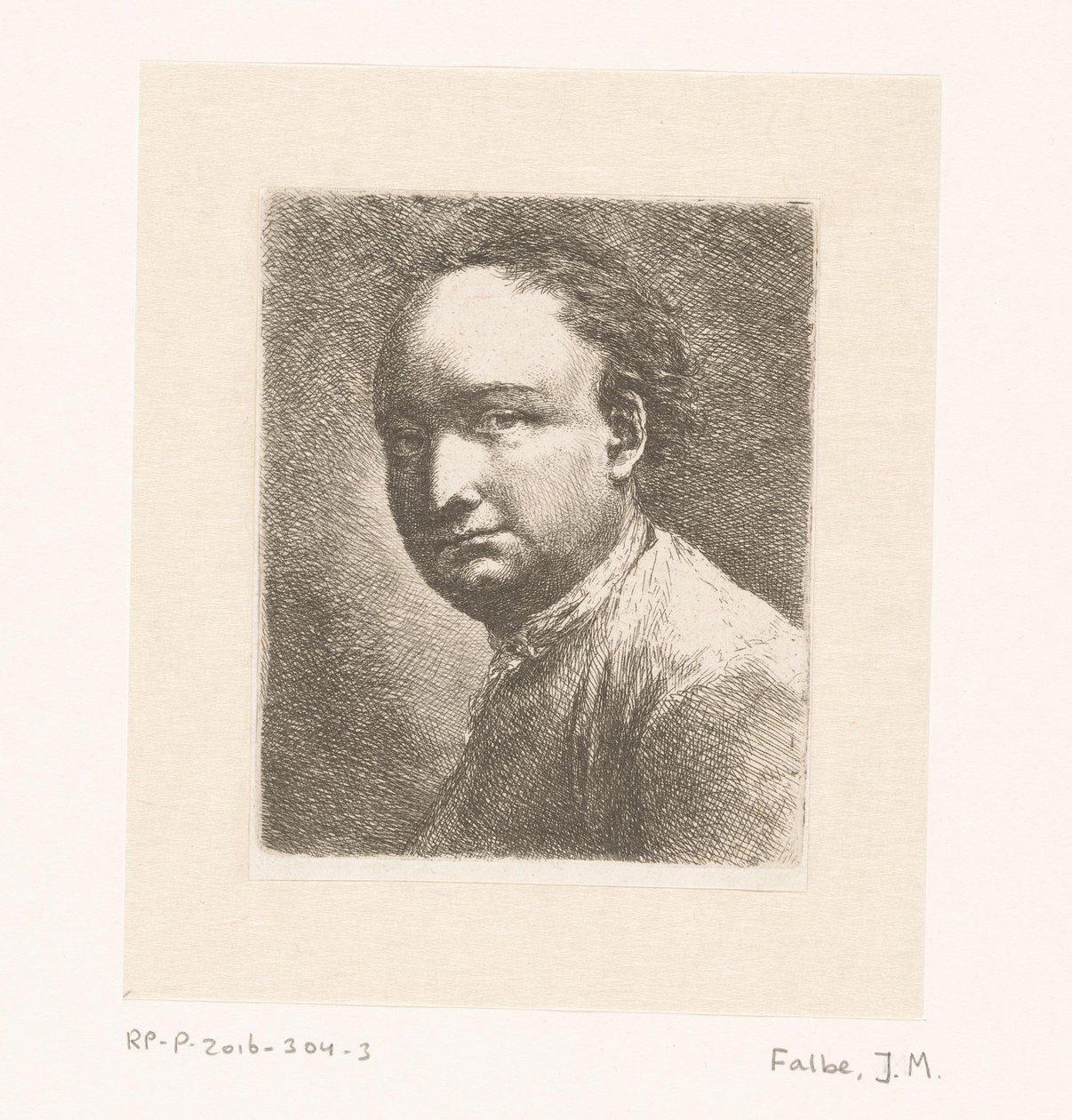 Retrato do pintor Johann Harper de Joachim Martin Falbe