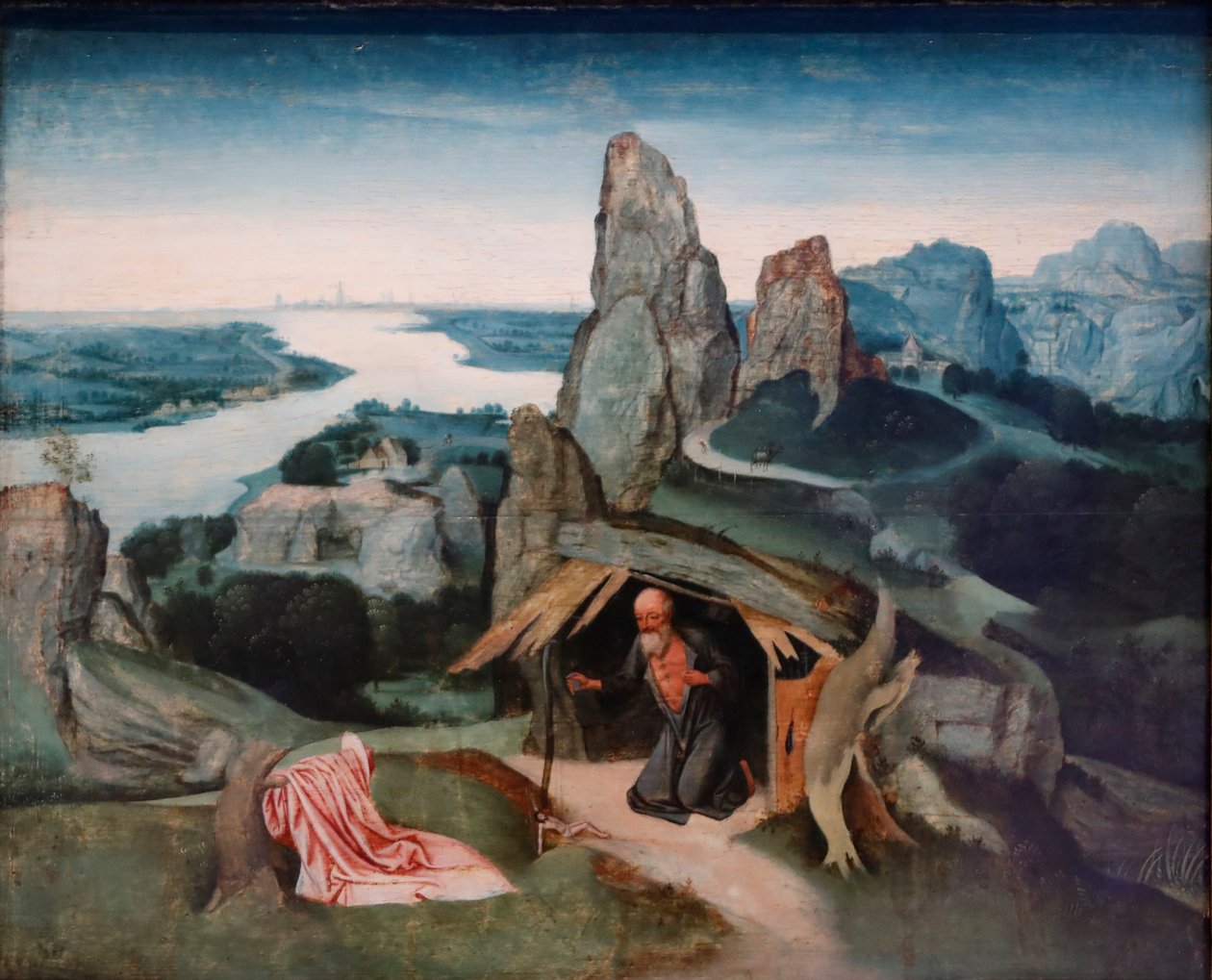 São Jerônimo no Deserto, 1530 de Joachim Patenier