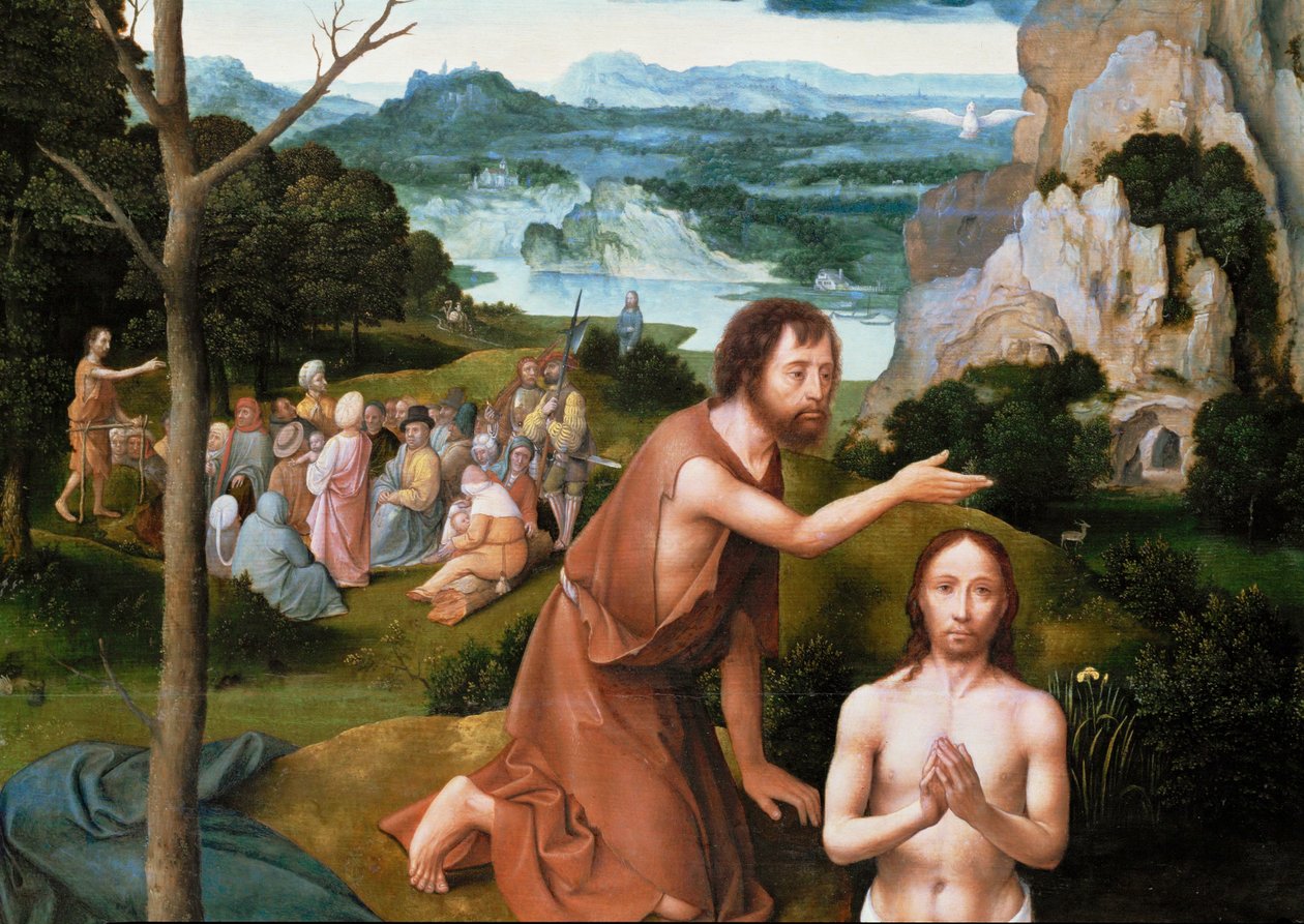 O Batismo de Cristo (pintura) de Joachim Patenier or Patinir