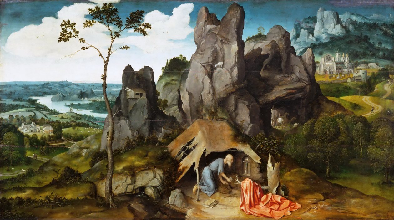 São Jerônimo no deserto de Joachim Patinir