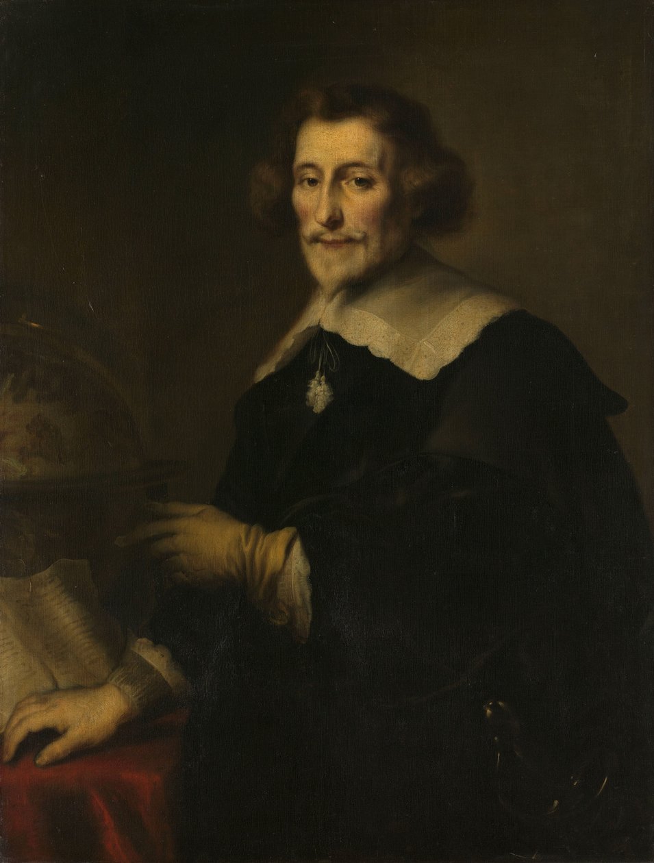 Retrato de Pieter Corneliszoon Hooft, oficial de justiça de Muiden, historiador e poeta de Joachim von Sandrart (I) (copy after)