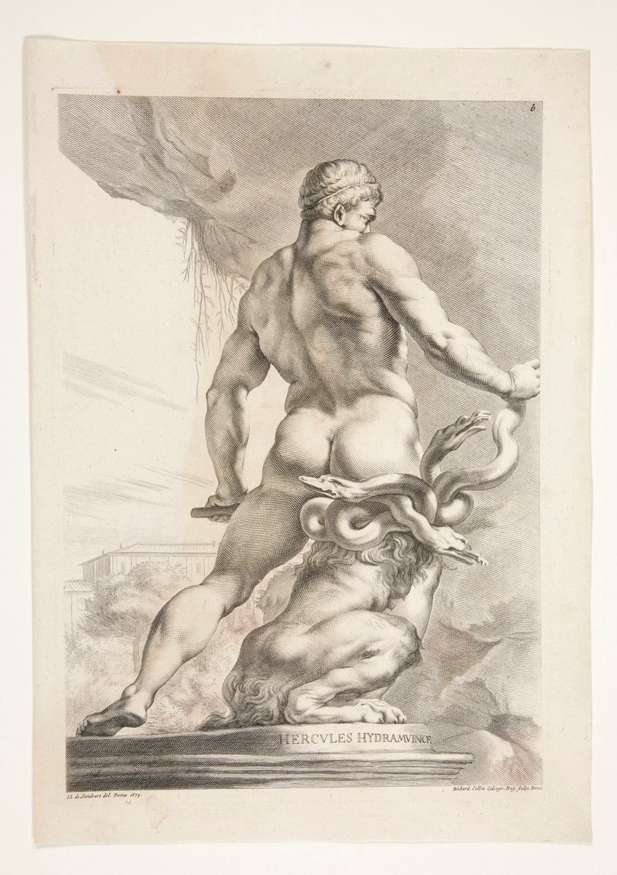 Hercules Hydramuvince (Hercules e a Hydra) de Joachim von Sandrart