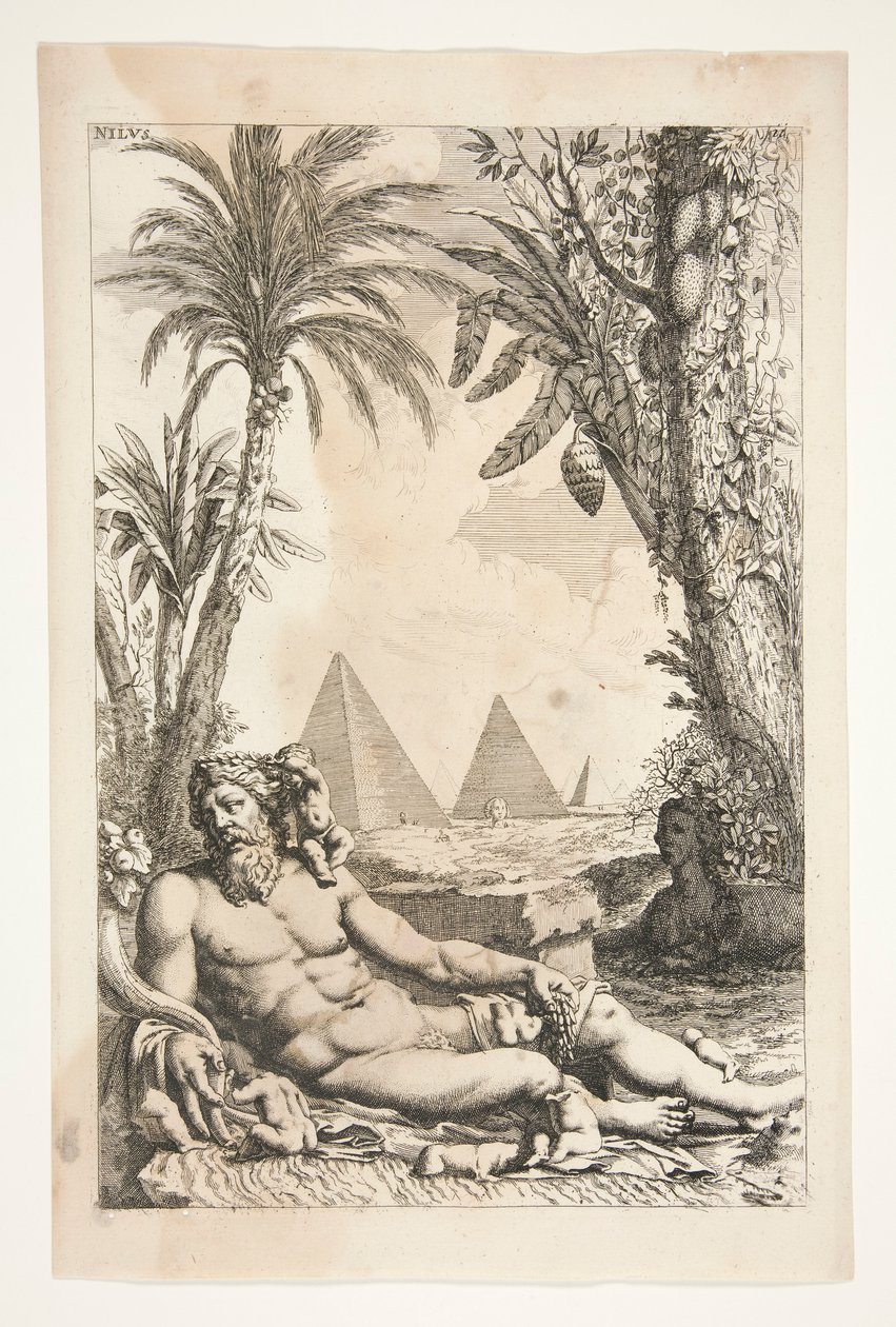 Nilo, de Esculturas Antigas Admirata de Joachim von Sandrart