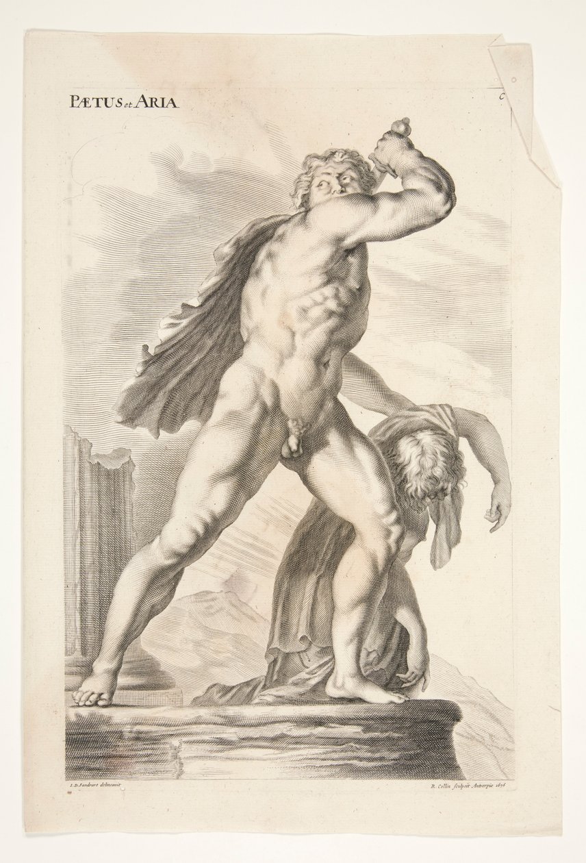 Paetus e Aria, de Sculptures of Ancient Admiration de Joachim von Sandrart