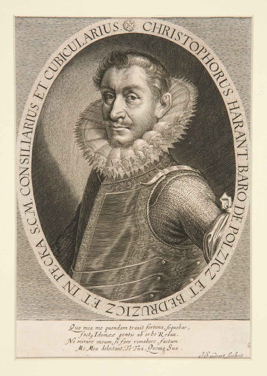 Retrato de Christophorus Harant de Joachim von Sandrart