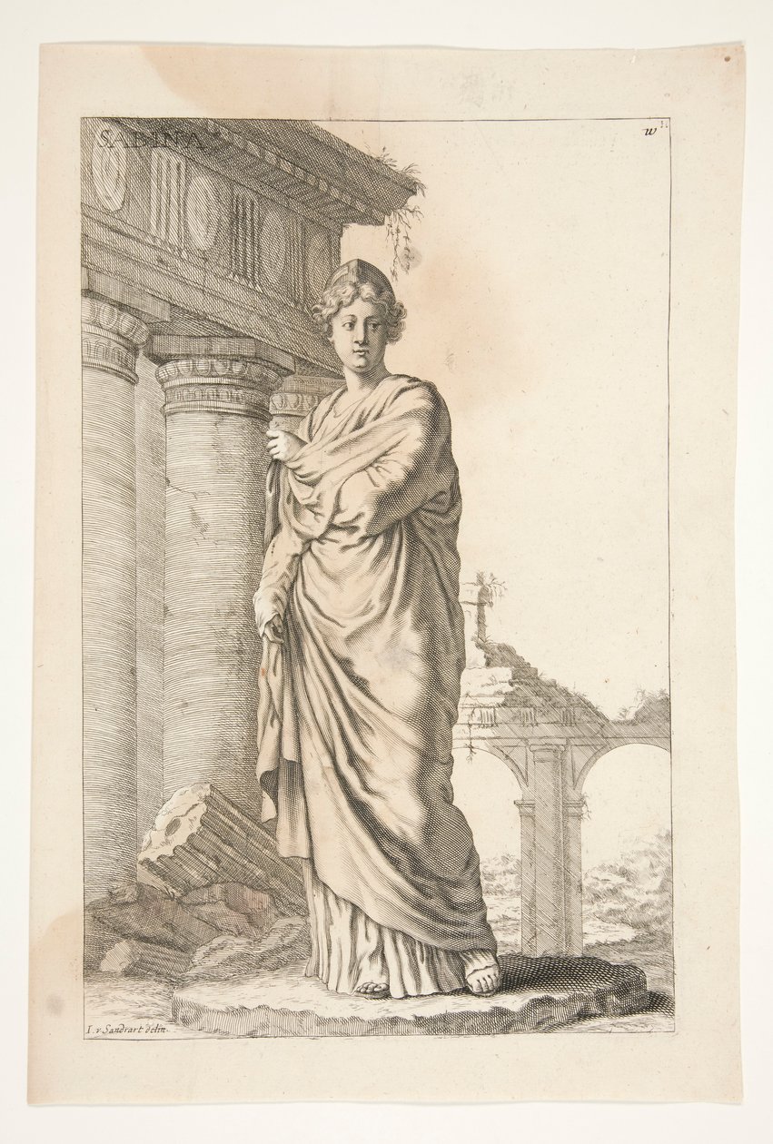 Sabina, de Sculpturae Veteris Admirata de Joachim von Sandrart