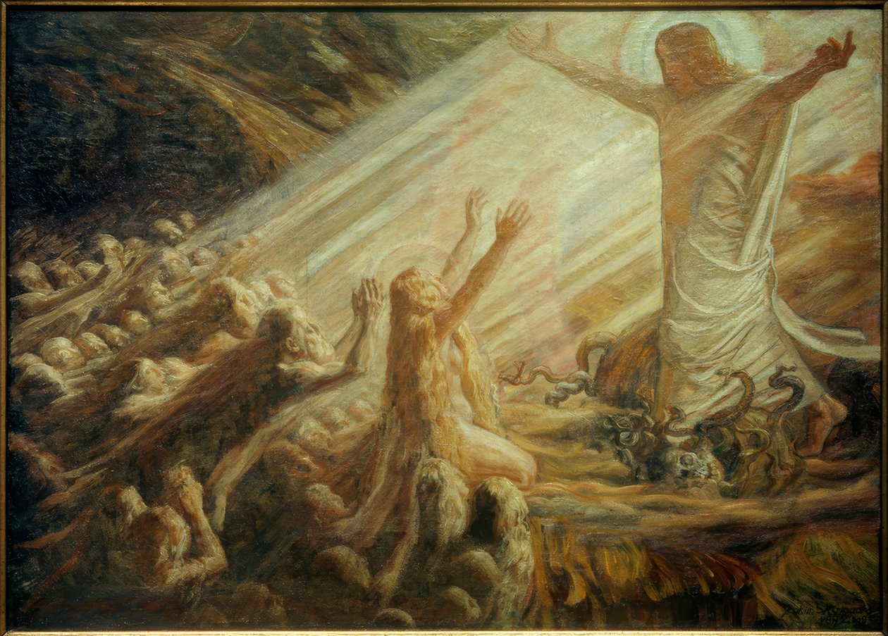 Cristo no reino dos mortos de Joakim Frederik Skovgaard