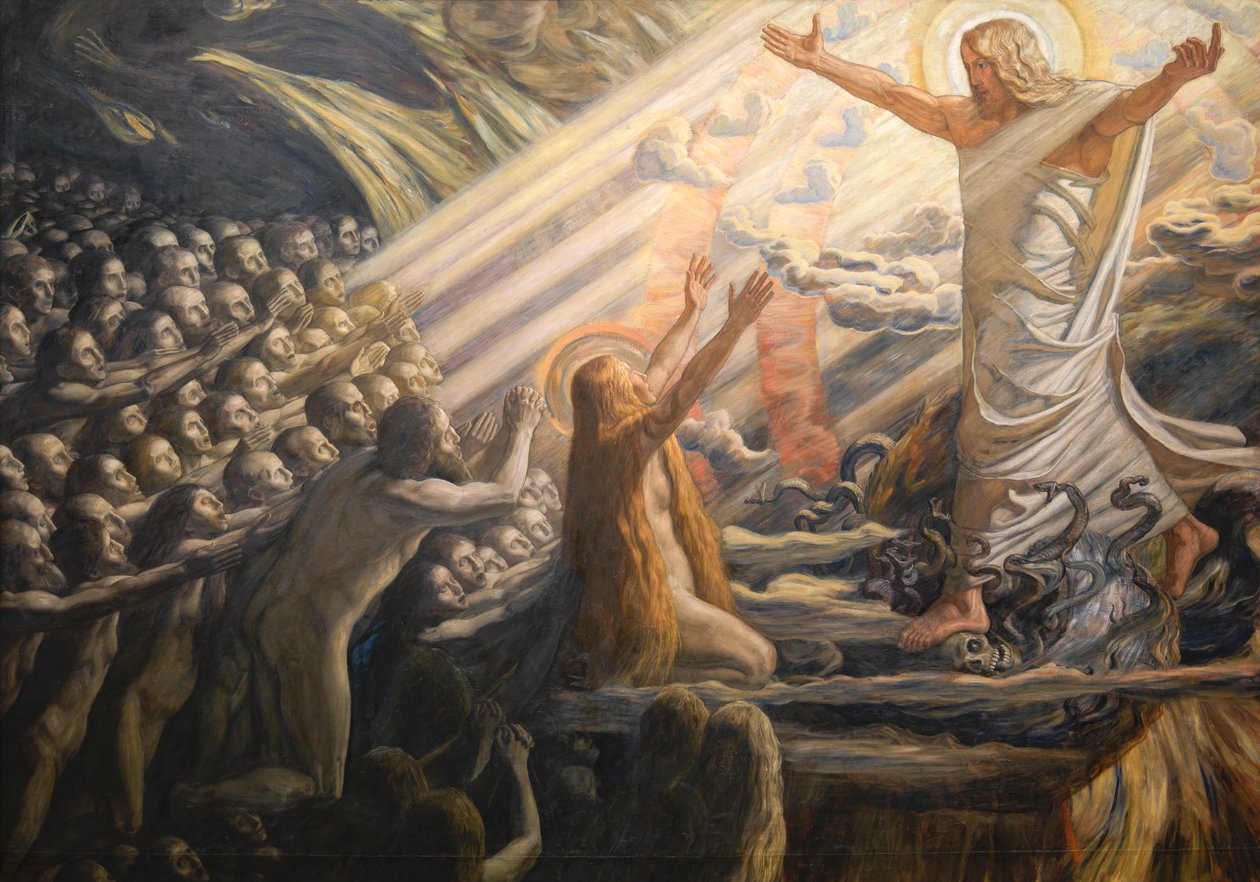 Cristo no reino dos mortos de Joakim Frederik Skovgaard