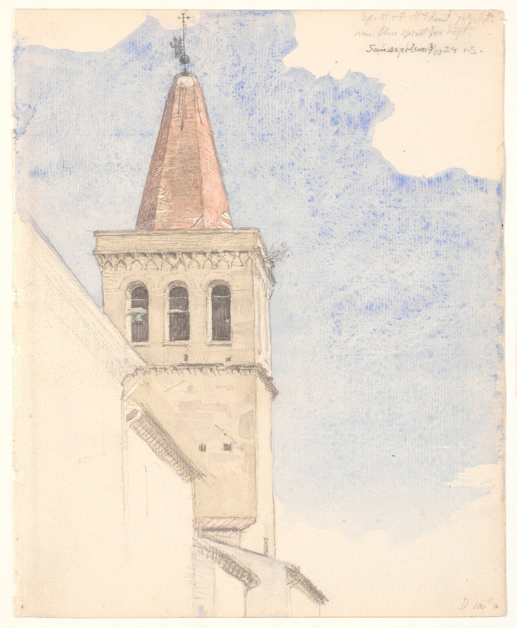 Torre do sino em Sansepolcro de Joakim Frederik Skovgaard