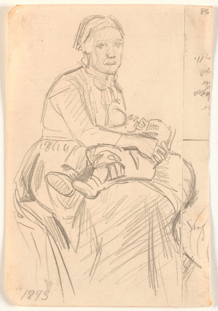 Mulher sentada com criança no colo de Joakim Frederik Skovgaard