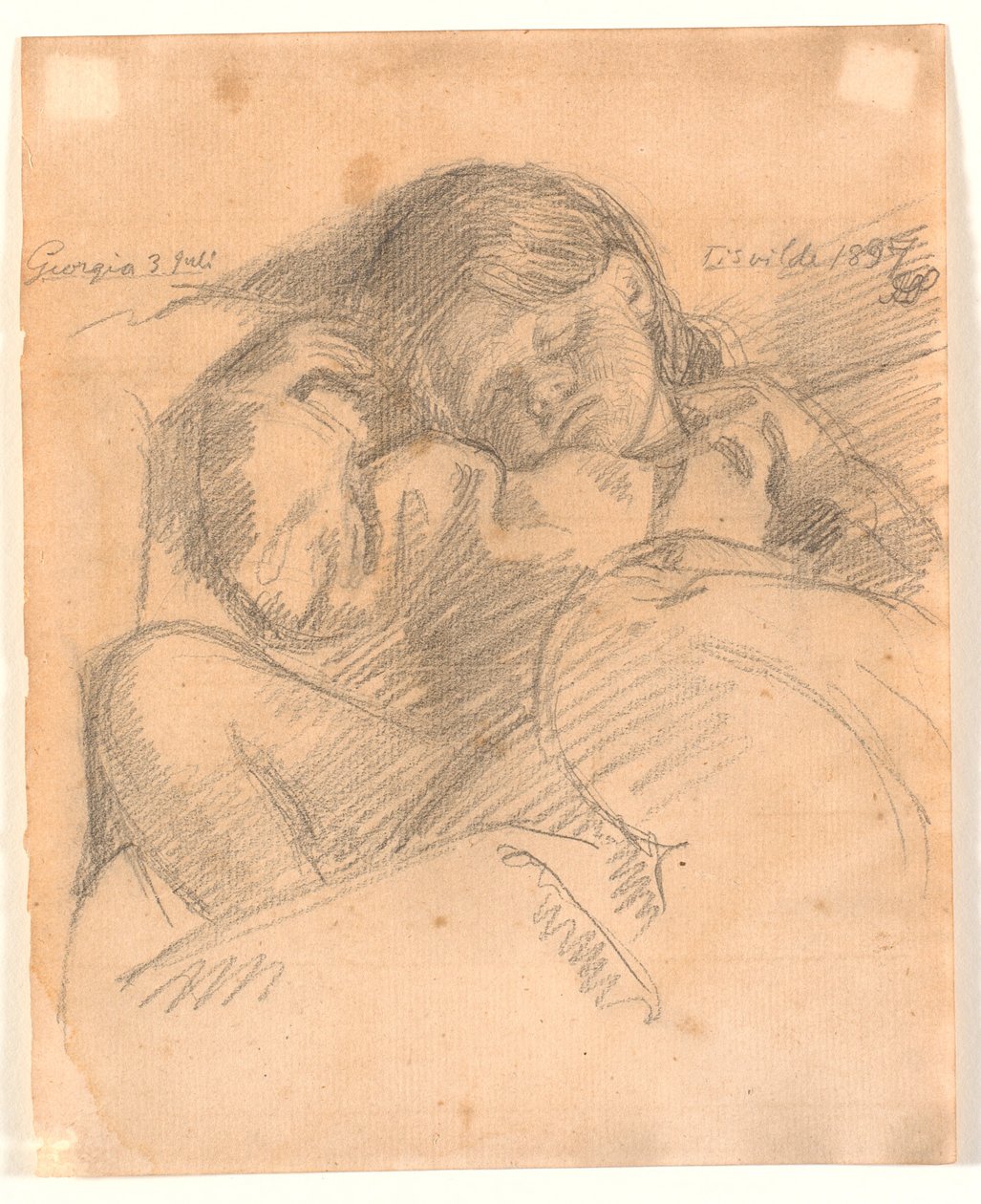 Criança dormindo, Geórgia de Joakim Frederik Skovgaard