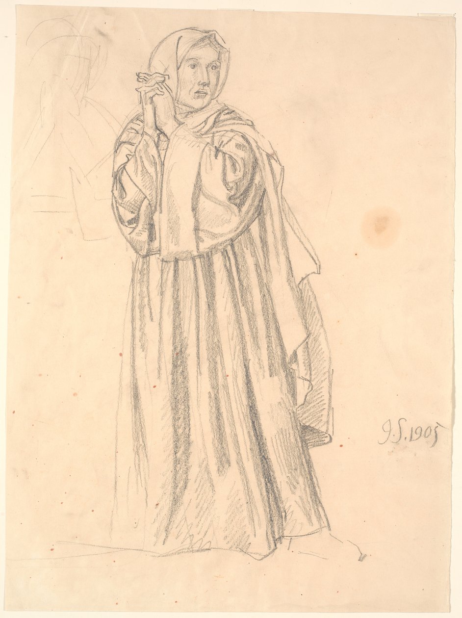 Mulher em pé de Joakim Frederik Skovgaard