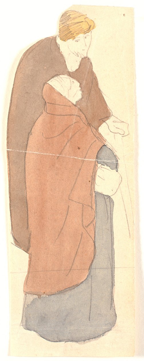 Mulher e homem em pé de Joakim Frederik Skovgaard