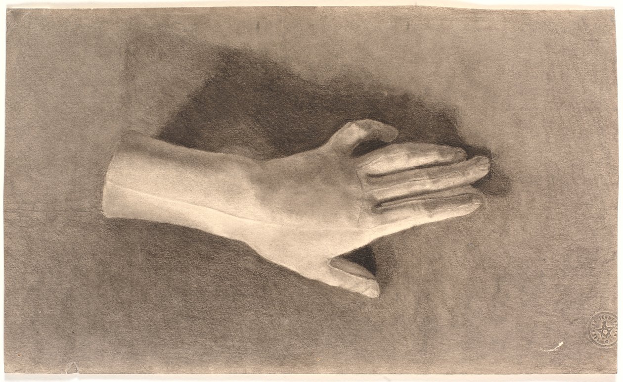 Estudo da mão de gesso de Joakim Frederik Skovgaard