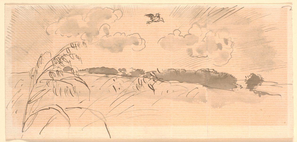 Rascunho de "A Cotovia" de Joakim Frederik Skovgaard