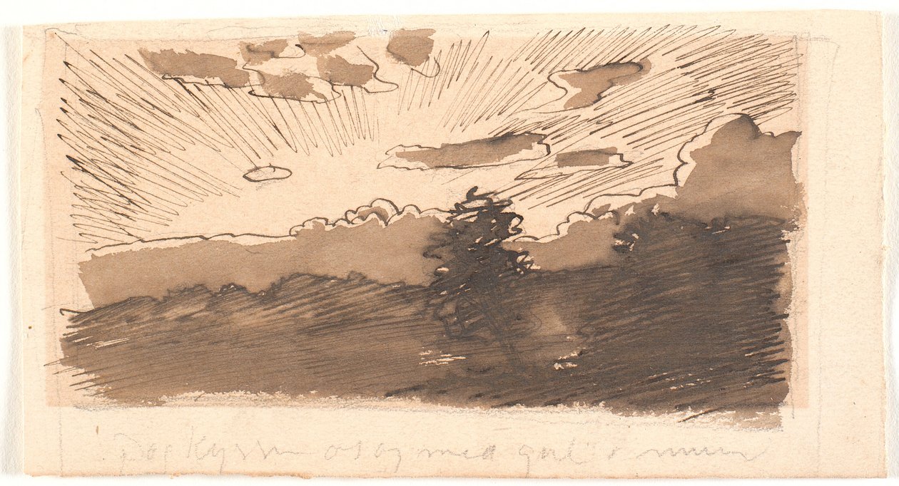 Projeto de paisagem noturna de Joakim Frederik Skovgaard