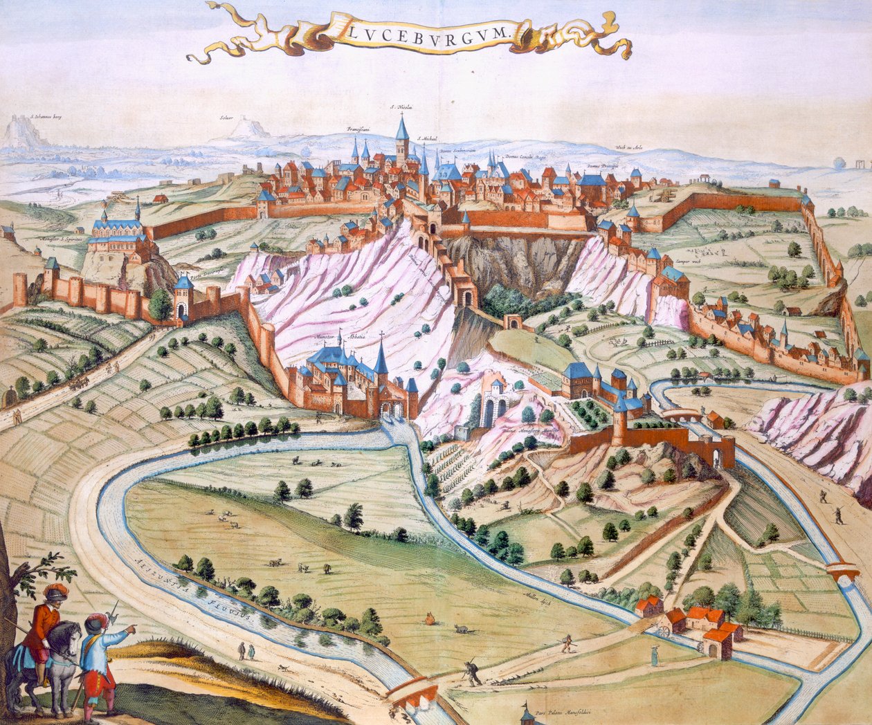 Luxemburgo, a capital do ducado de Joan Blaeu