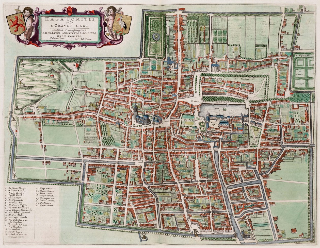 Mapa de Haia de Joan Blaeu