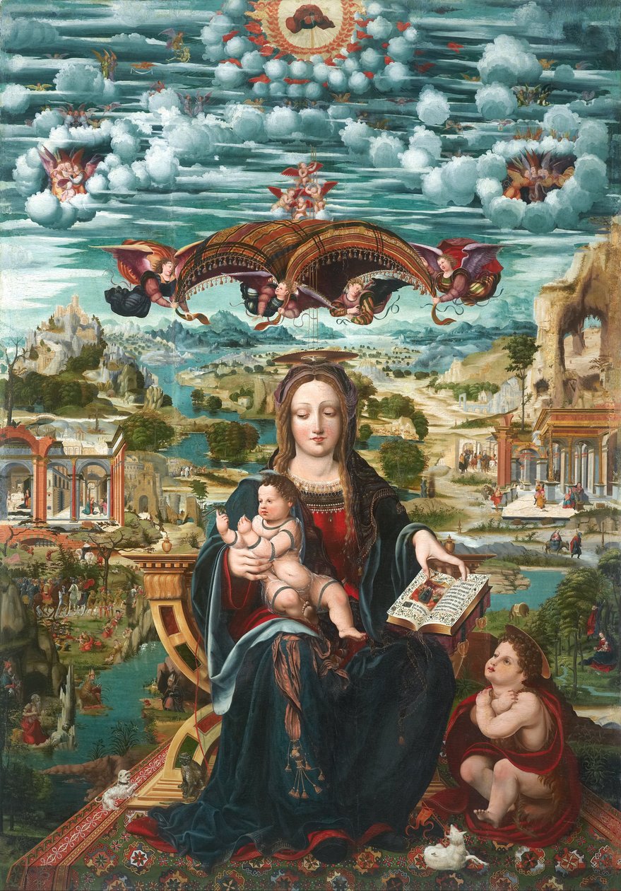 Virgem e criança com o infante São João de Joan de Burgunya