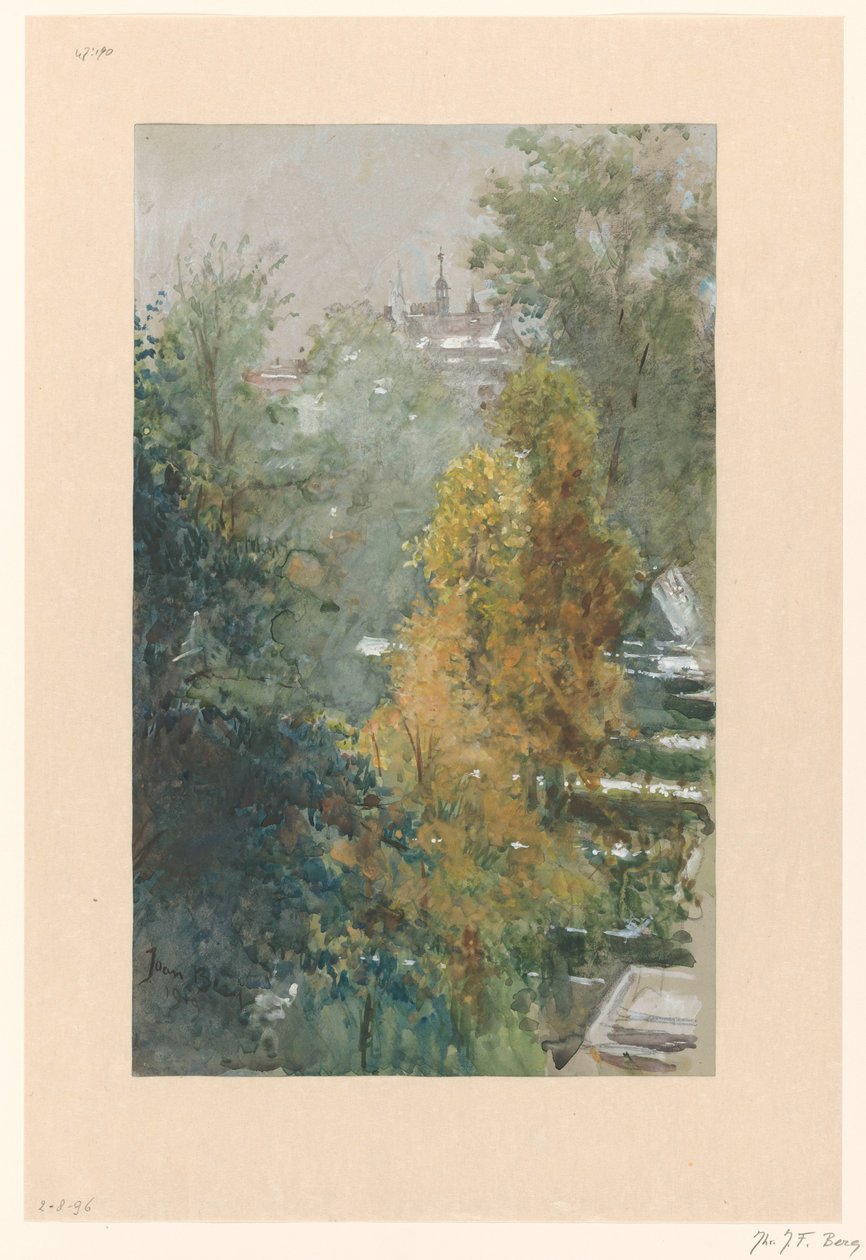 Vistas de árvores e edifícios de Joan Berg