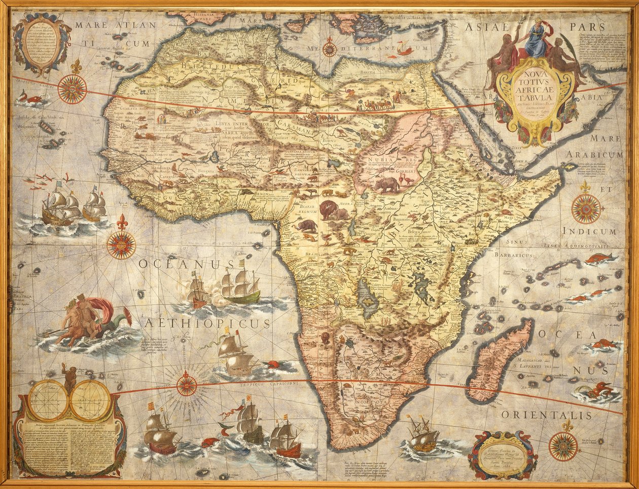 Mapa de África em 1686 por Joan Blaeu de Joan Blaeu