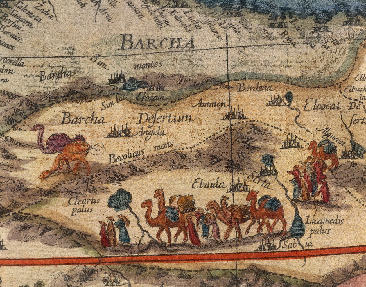 Mapa de África em 1686 por Joan Blaeu, detalhe de Joan Blaeu