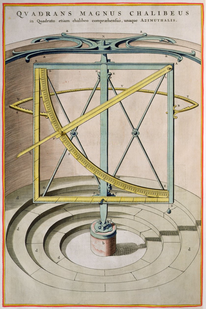 Grande página quadrante de aço a partir do major atlas, 1662 de Joan Blaeu