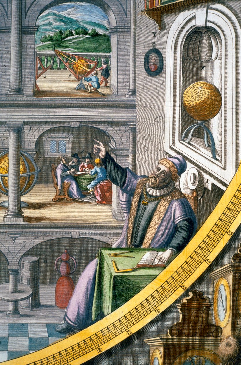 Tycho Brahe, astrônomo dinamarquês, c1630 de Joan Blaeu