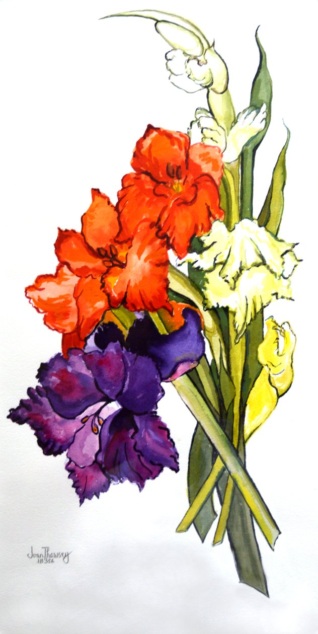 Gladíolos, 2011 de Joan Thewsey