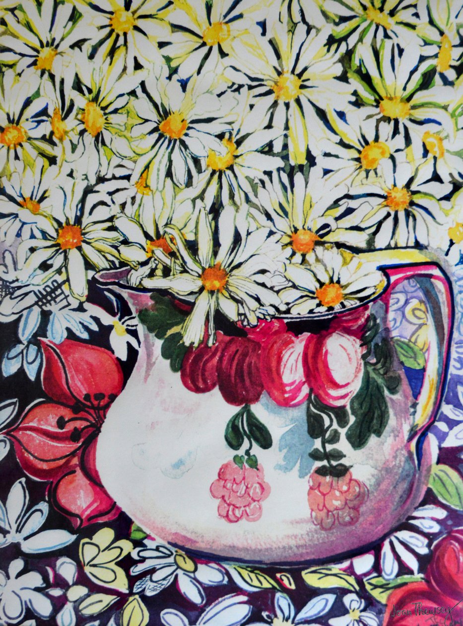 Marguerites em jarro dos anos 30, 2001 de Joan Thewsey