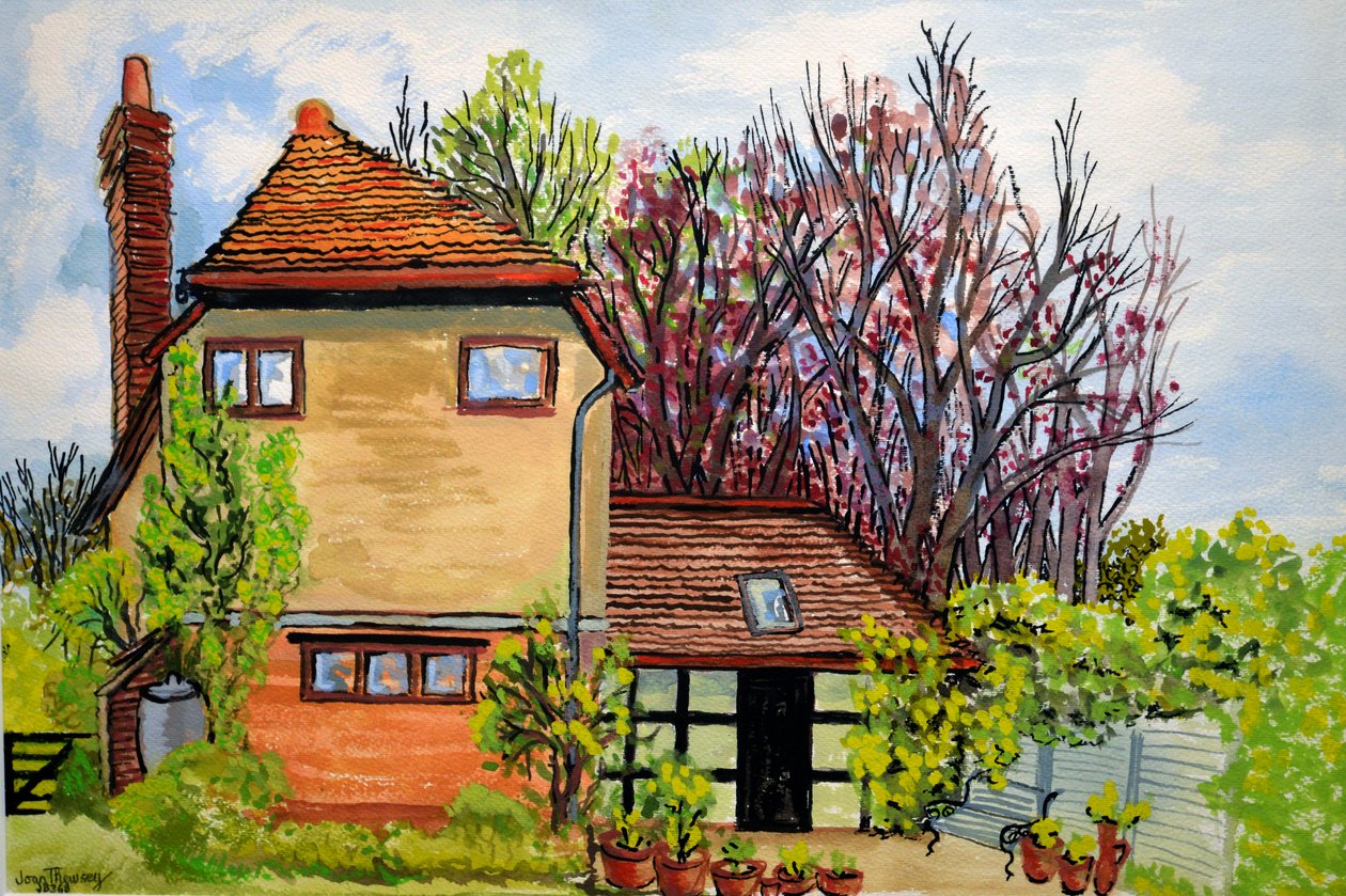 Casa de Rose Cottage, Cookham, Lord Astors Farm Cliveden, 2009 de Joan Thewsey