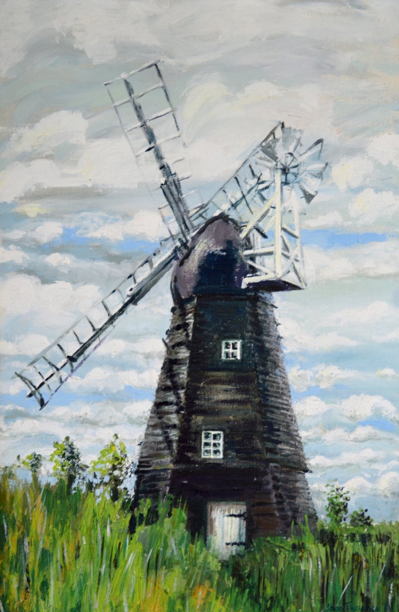 O Moinho de Vento, 2000, (acrílico) de Joan Thewsey