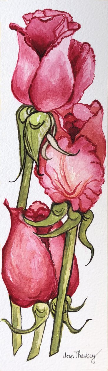 Três Rosas Vermelhas de Joan Thewsey
