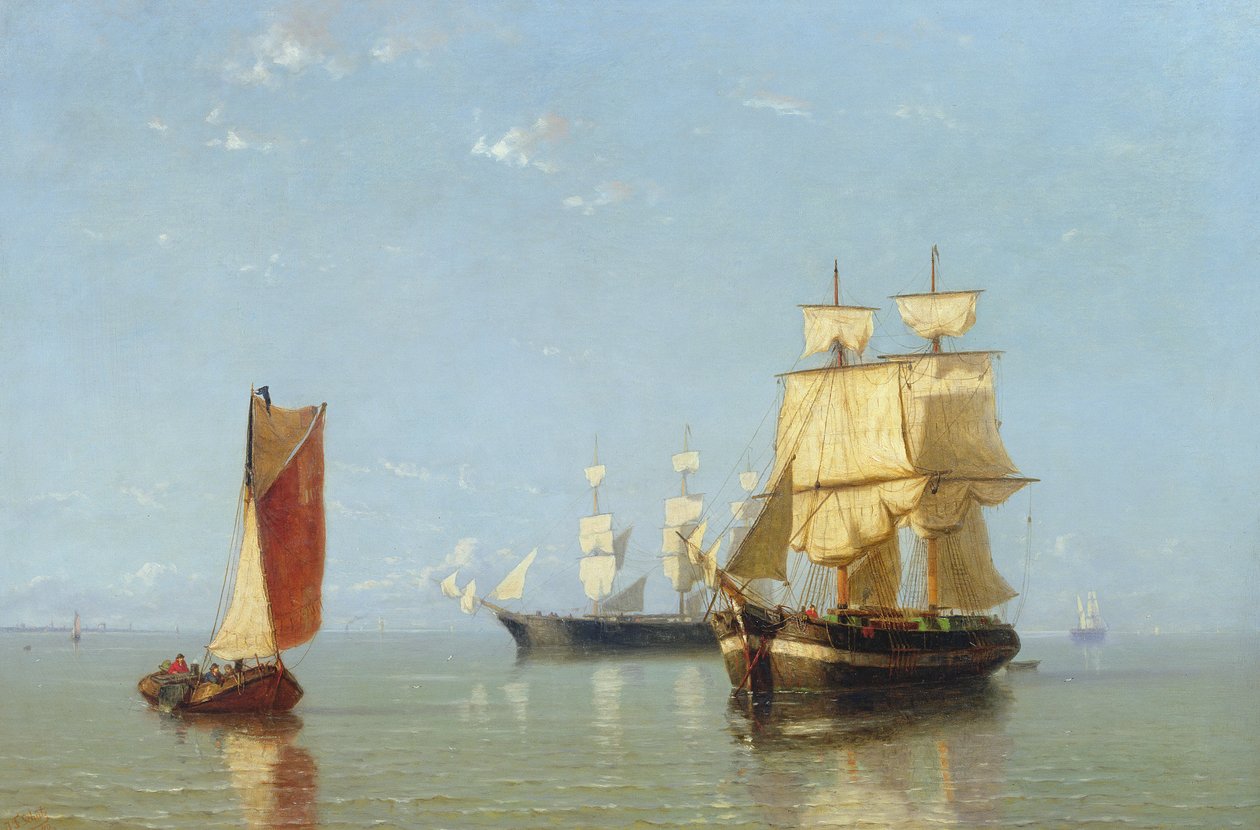 Cena de envio, 1880 de Joannes Frederick Schutz