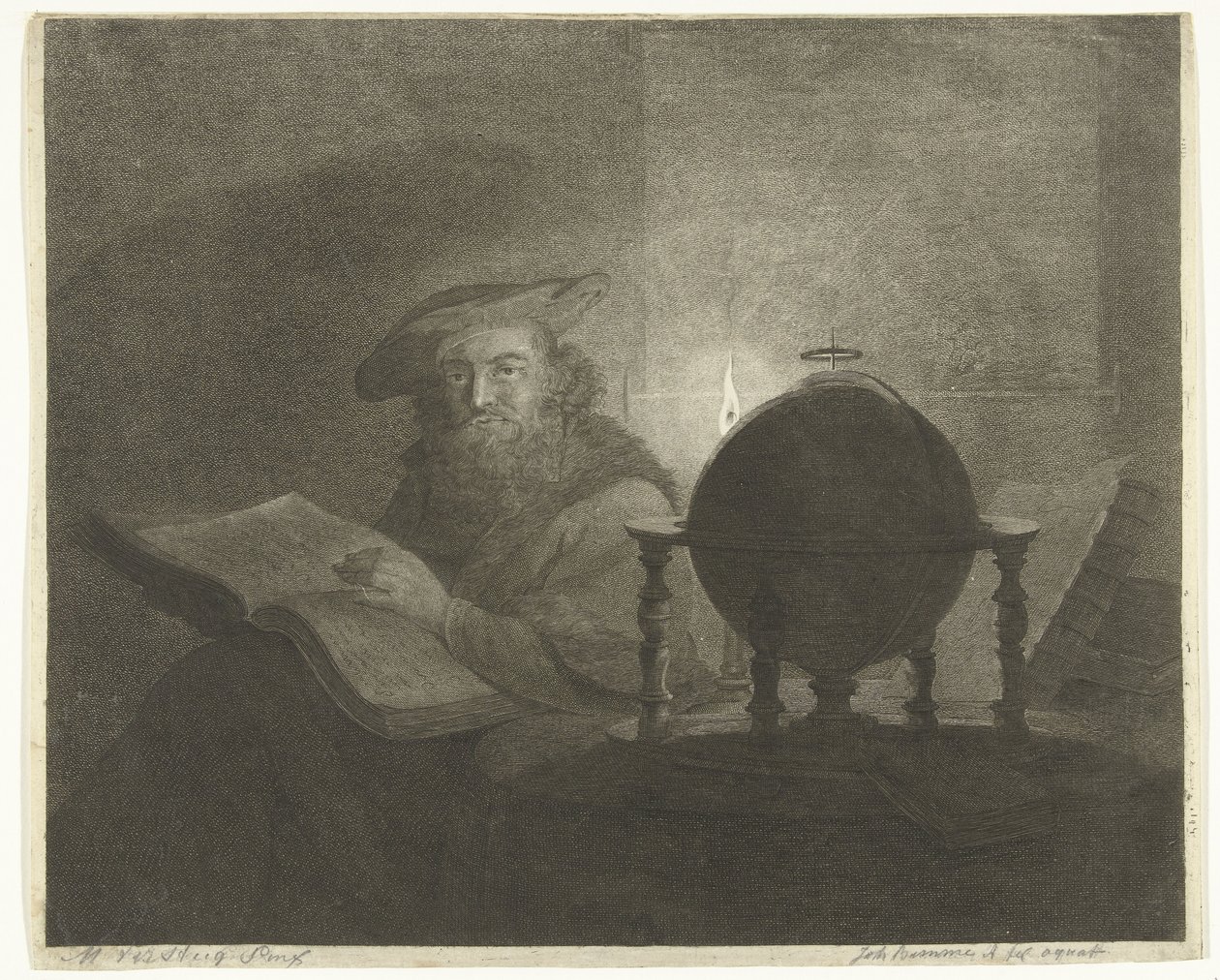 Um estudioso à luz de velas de Joannes Bemme