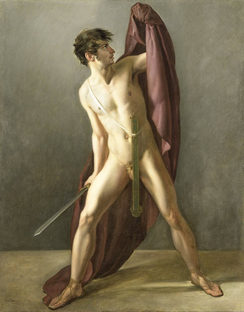 Guerreiro com espada em punho de Joannes Echarius Carolus Alberti