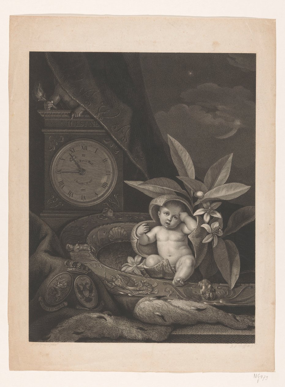Nascimento futuro rei William III, 1817 de Joannes Josephus Wolff