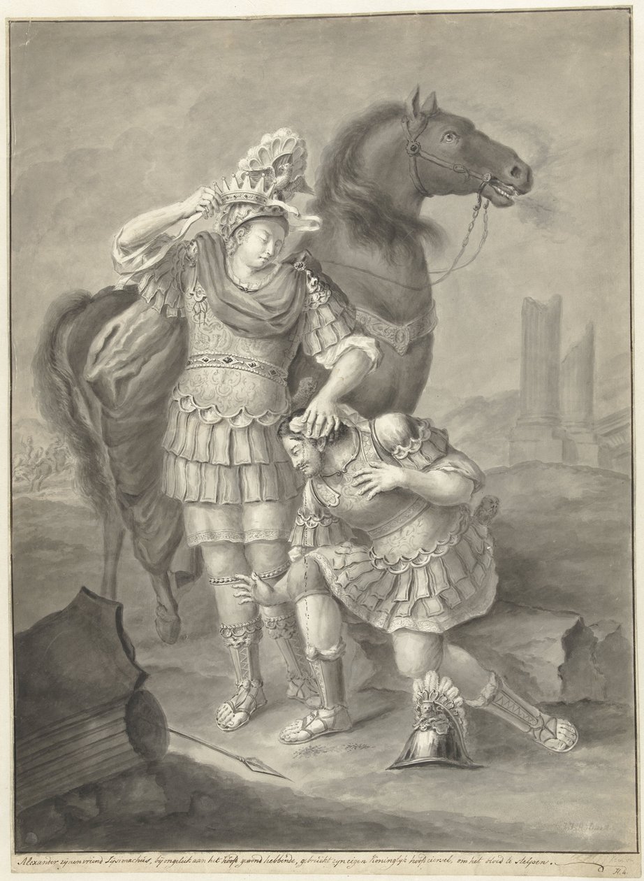 Alexandre e Lisimachus de Joannis Jacobus Bijlaert